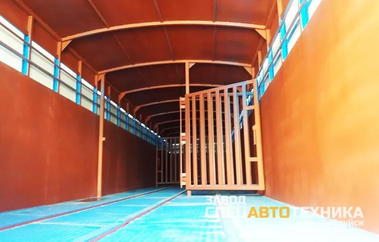 Полуприцеп автомобильный одноярусный (скотовоз) sat47к 