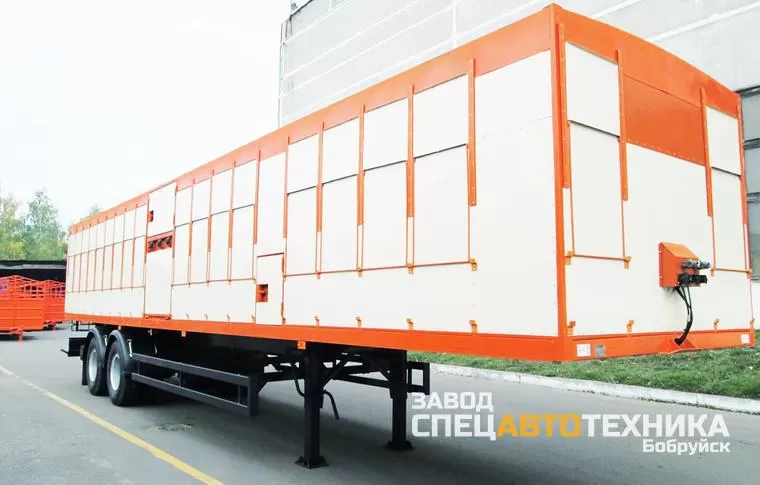 Полуприцеп автомобильный одноярусный (скотовоз) sat47к 