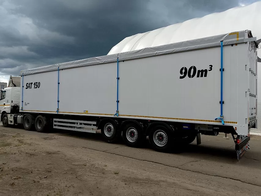 Полуприцеп с подвижным полом  sat150 