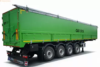 Алюминиевый полуприцеп бортовой